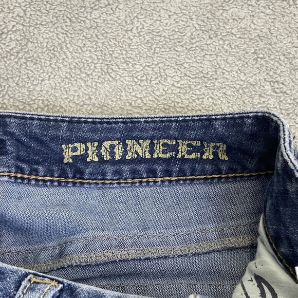 Silver Pioneer Bootcut Jeans Women's 30x30* Flare Blue Flap Pocket Denim Y2K‎ - Picture 10 of 16